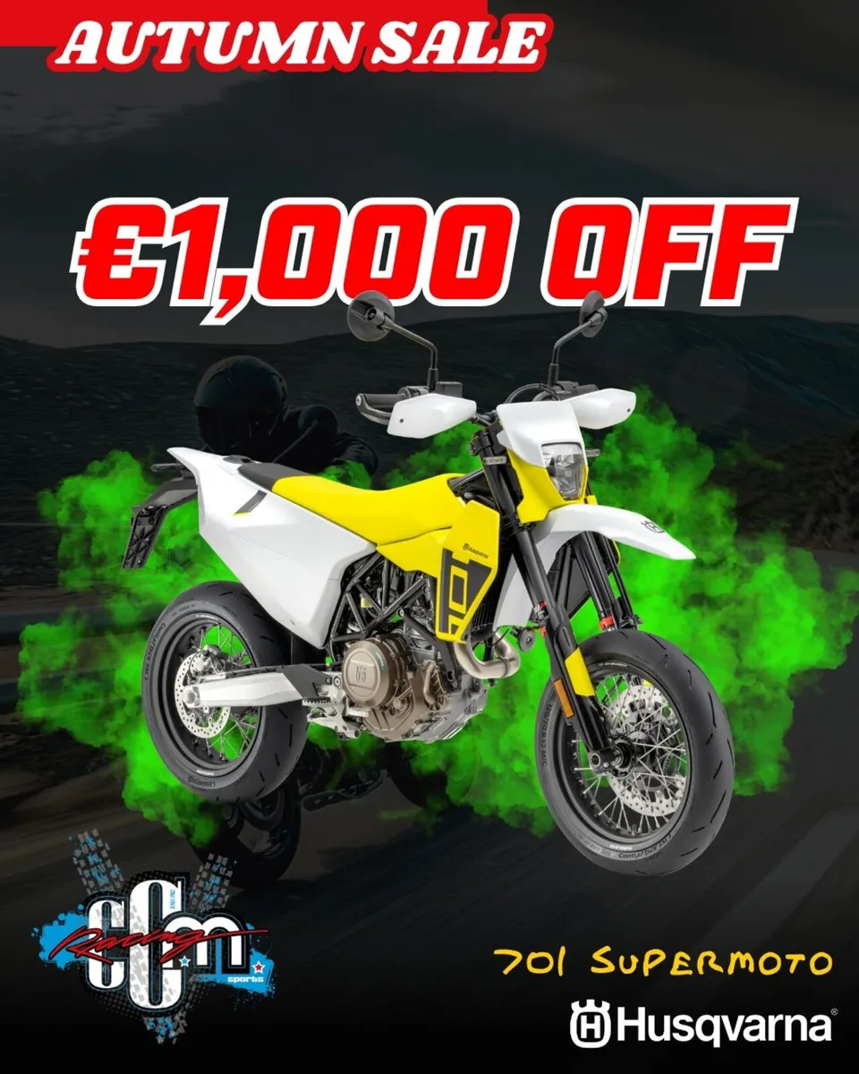 2026 Husqvarna 701 Supermoto - New Unregistered - Image 1