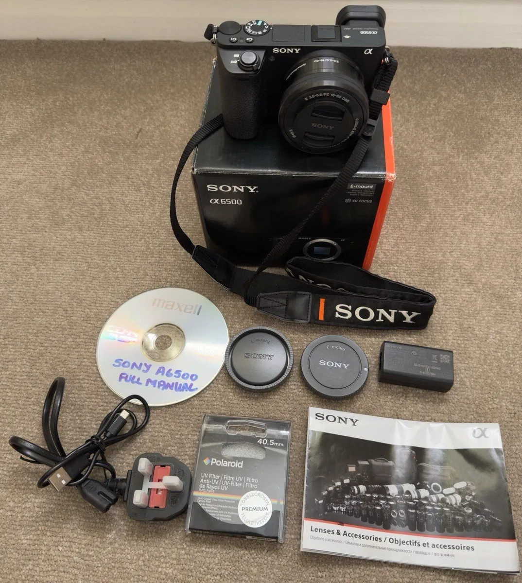 Near Mint Sony A6500 with Sony 16-50mm Lens - Image 1