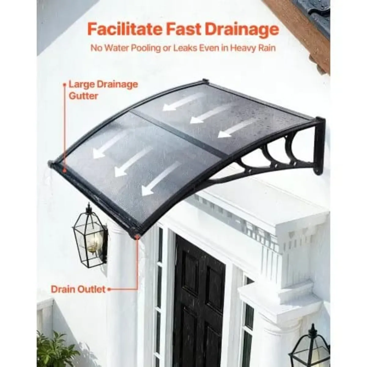 Awnings for Door Entrance, 38 x 40 in, Exterior Fr - Image 3
