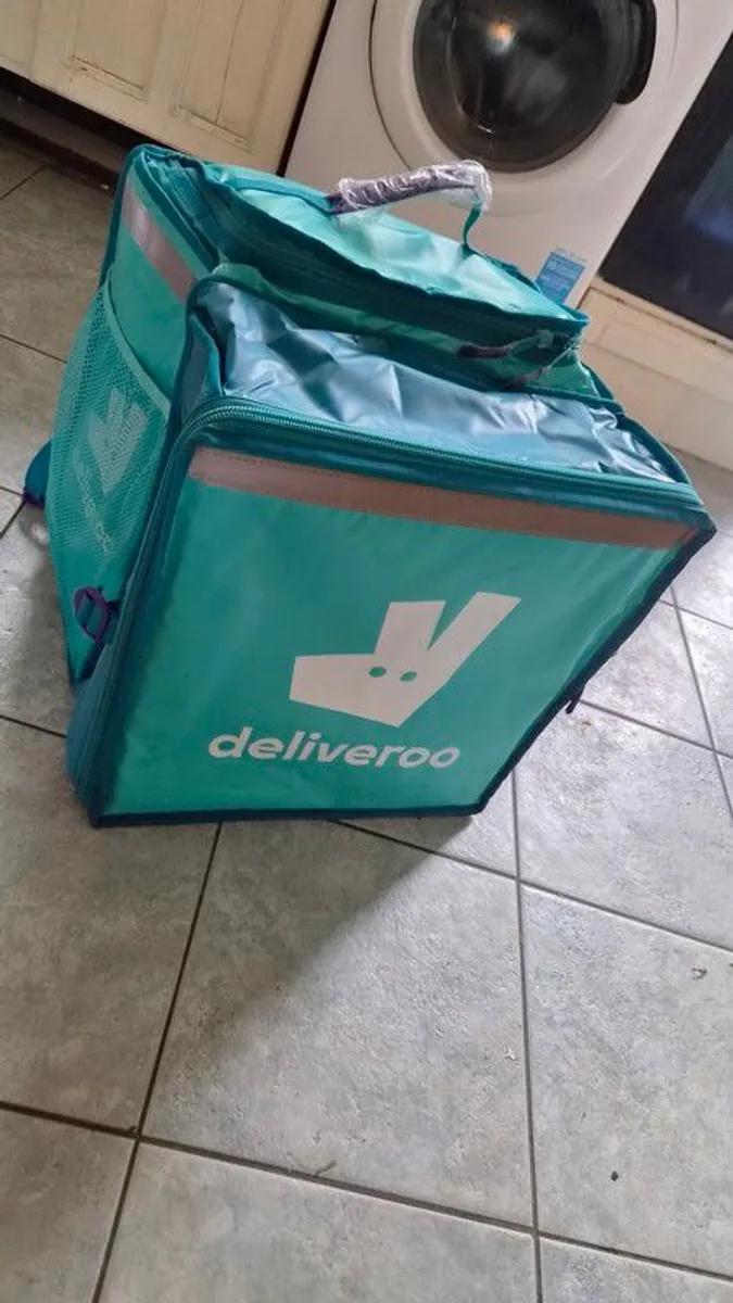 deliveroo bag and jacket (like new) - Image 1