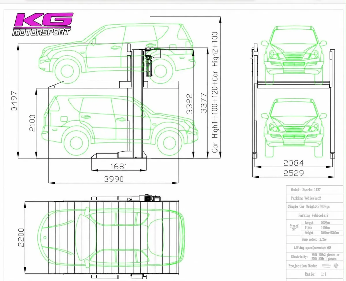 CAR PARKING LIFTS / VEHICLE STORAGE STACKERS – KG - Image 3