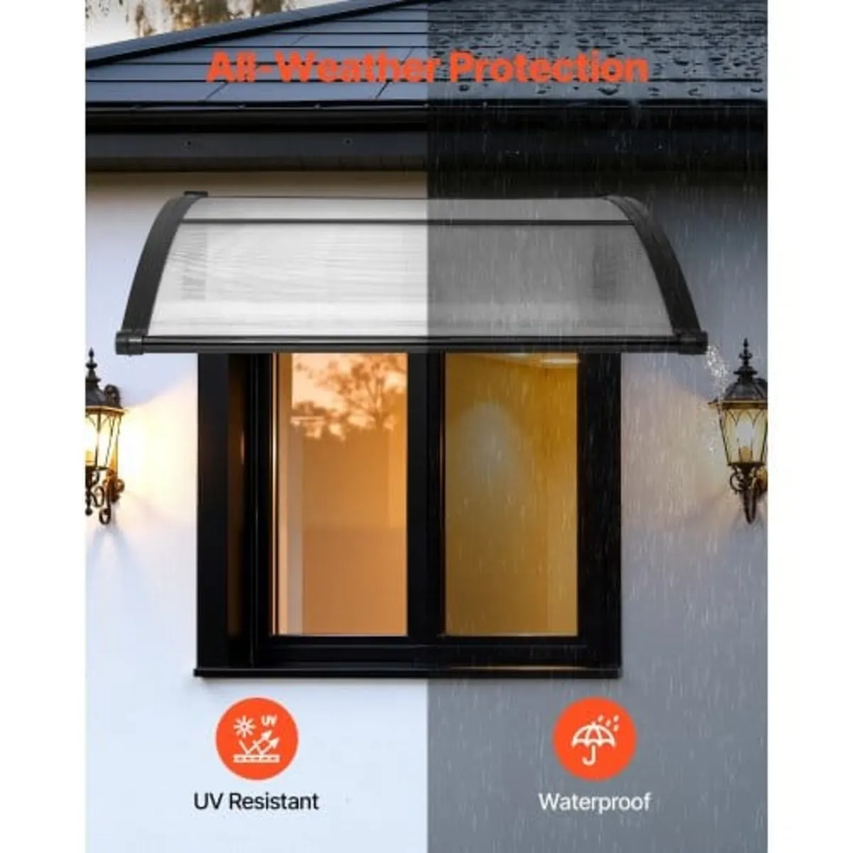 Awnings for Door Entrance, 38 x 40 in, Exterior Fr - Image 3