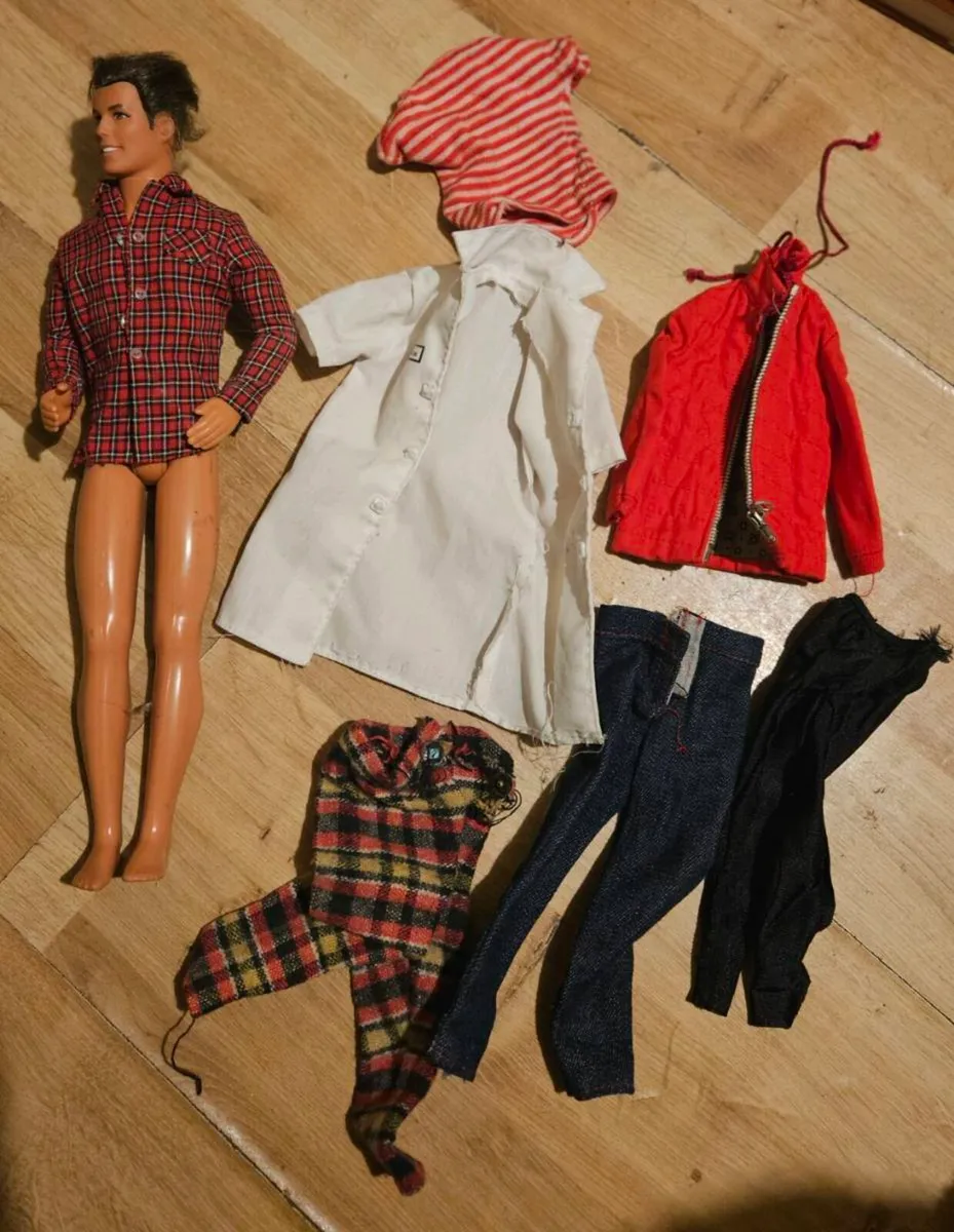 Vintage Ken Doll and Clothes