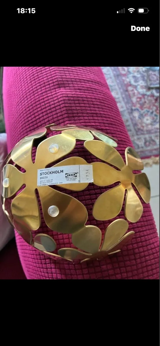 Vintage Brass Fruit Bowl - Image 3