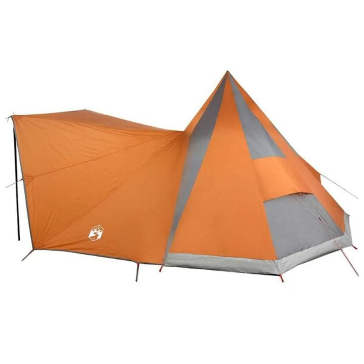 Tipi Tent with Roof Grey and Orange 510 x 690 x 33 - Image 2