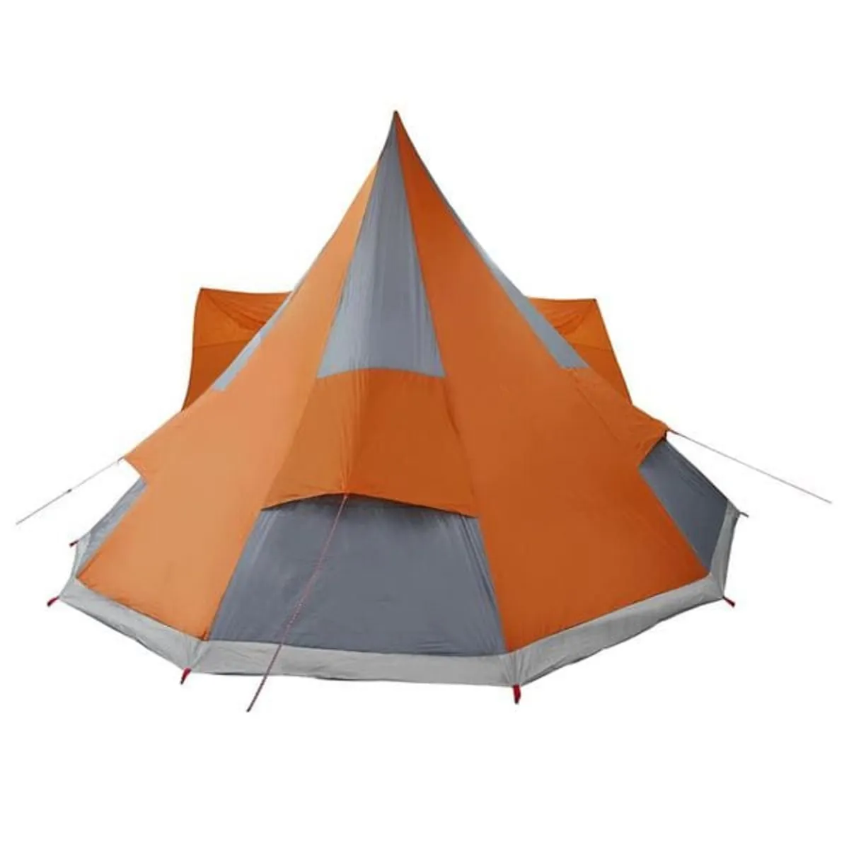 Tipi Tent with Roof Grey and Orange 510 x 690 x 33 - Image 3