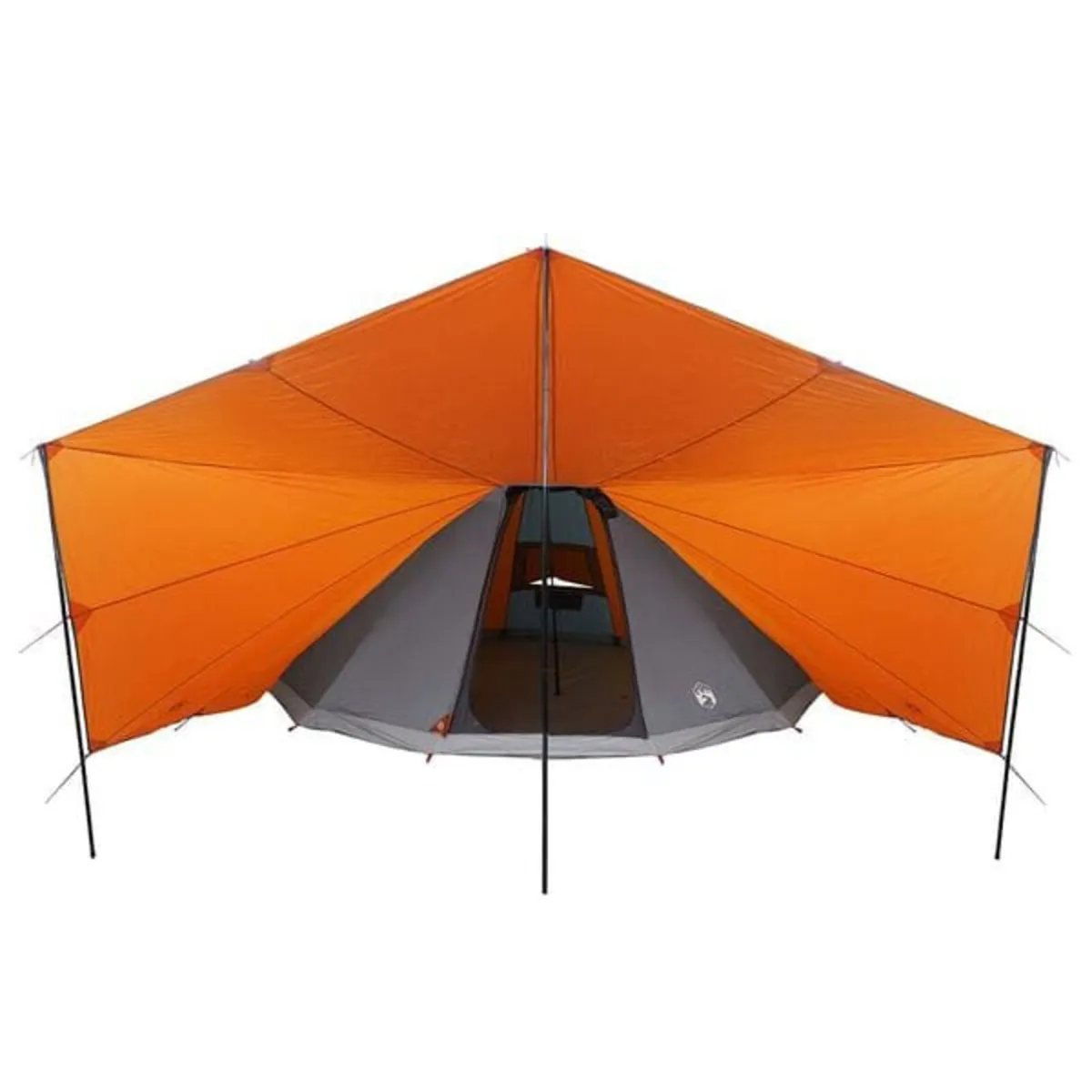 Tipi Tent with Roof Grey and Orange 510 x 690 x 33 - Image 4