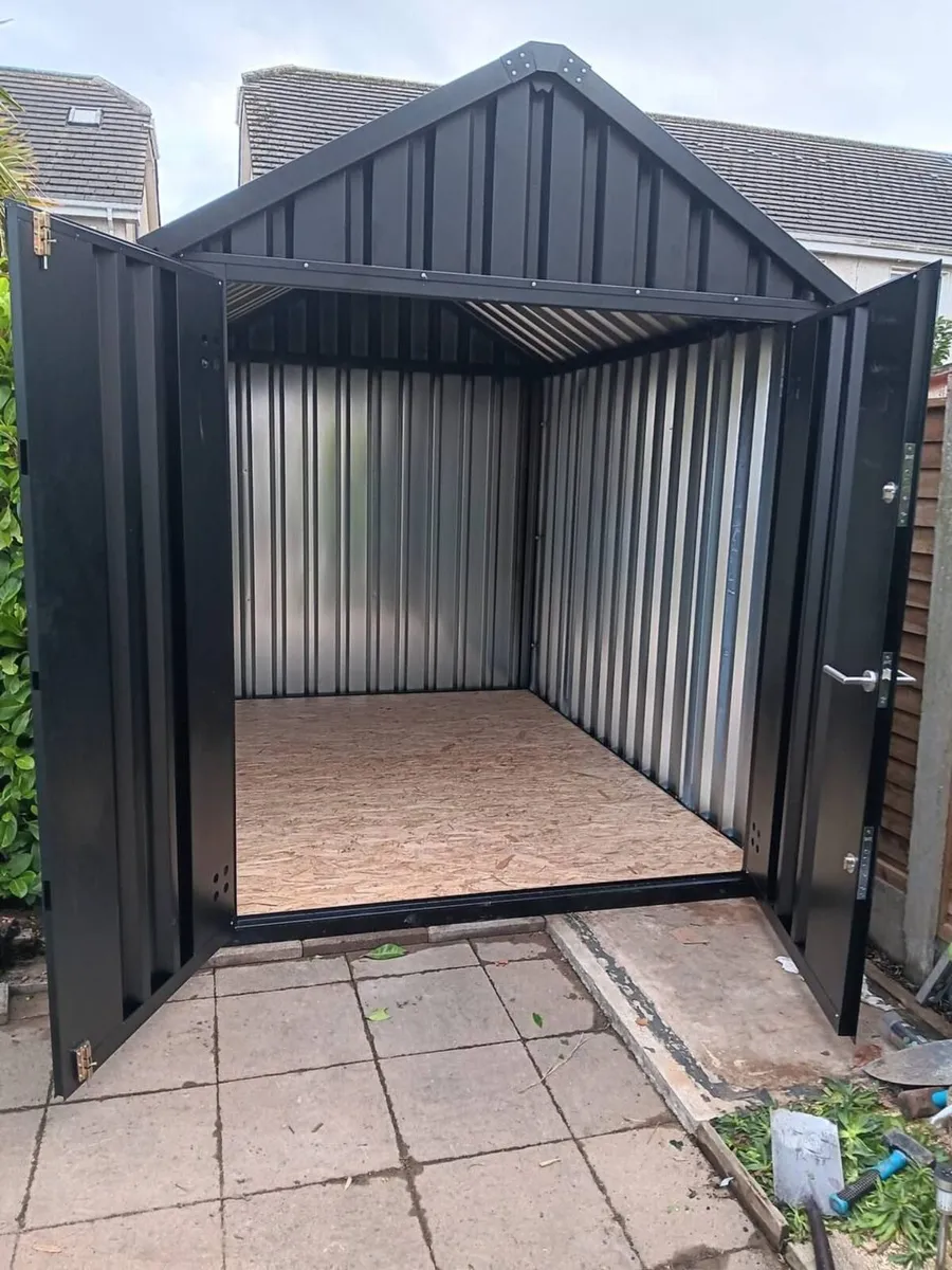Steel Garden Shed with Self Foundation–2 Sizes - Image 3