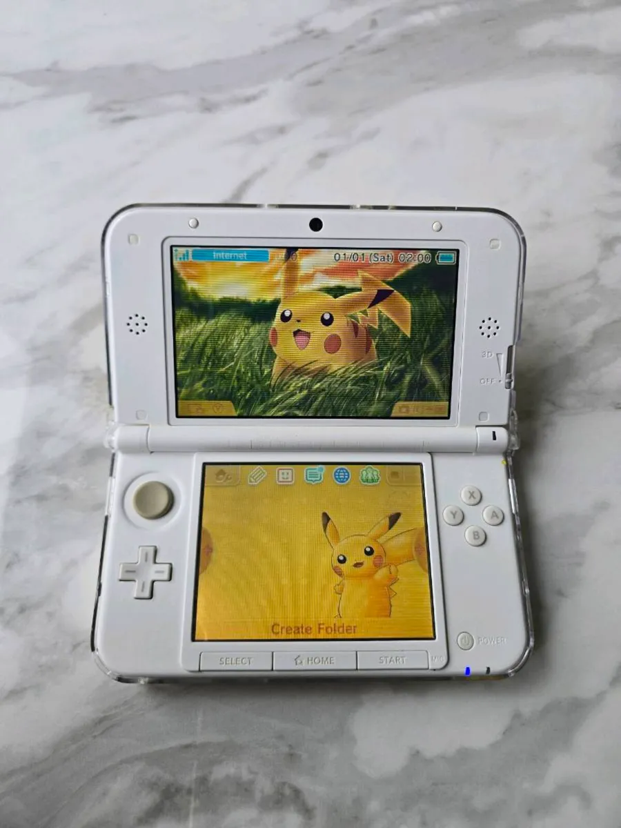Nintendo 3ds xl modded rare pikachu - Image 2