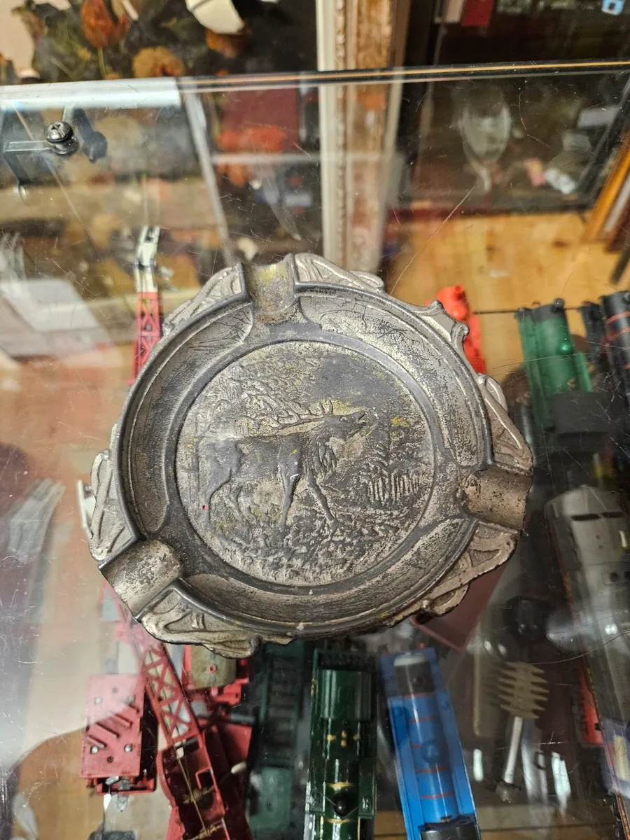 Vintage Pewter Stag Ashtray - Image 2