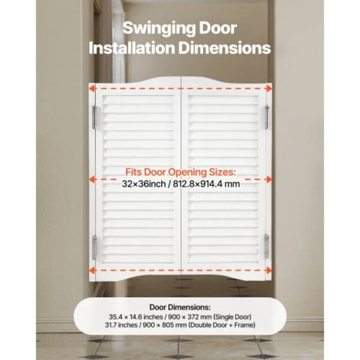 Swinging Cafe Doors, Arched Top Interior Saloon Do - Image 2