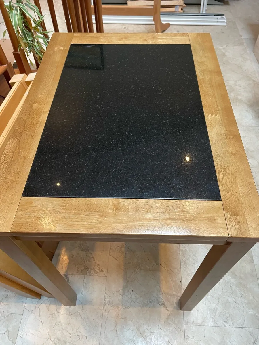 Gorgeous High Wooden Kitchen Breakfast Table - Image 2