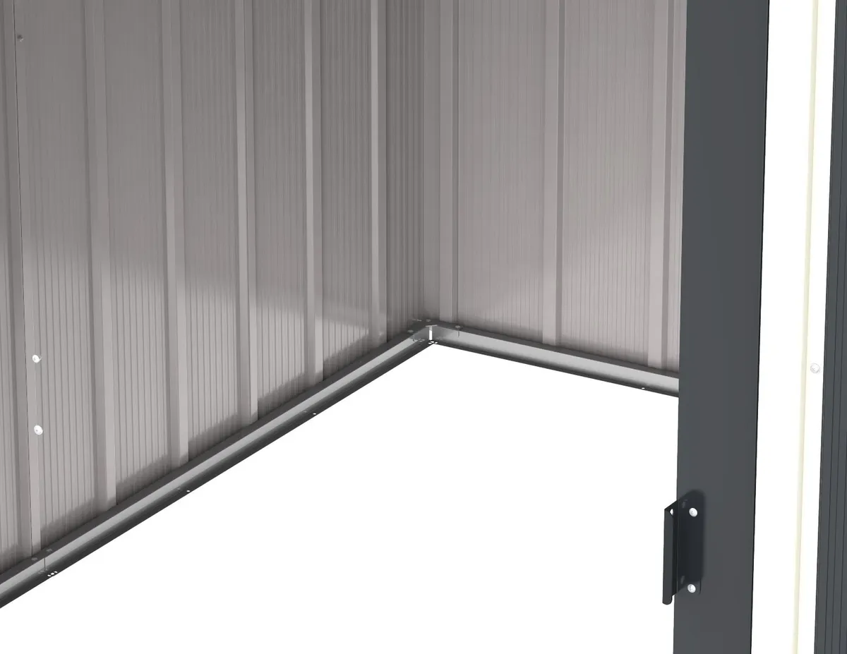 🏠 8x8 ECO STEEL GARDEN SHED – ANTHRACITE GREY - Image 4