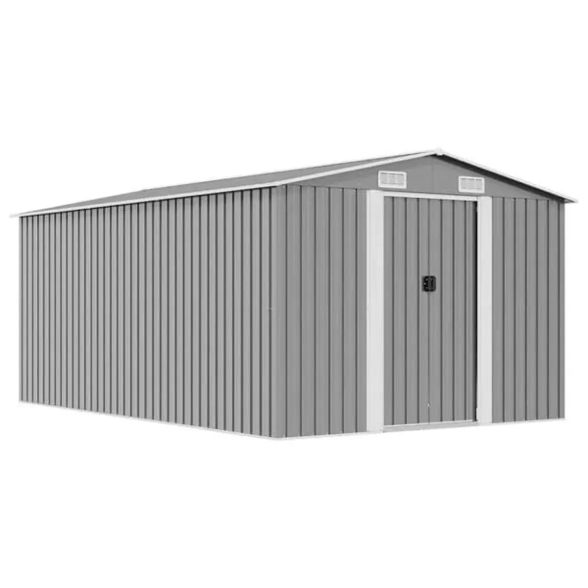 Garden Shed 257x392x181 cm Metal Grey

Description - Image 1