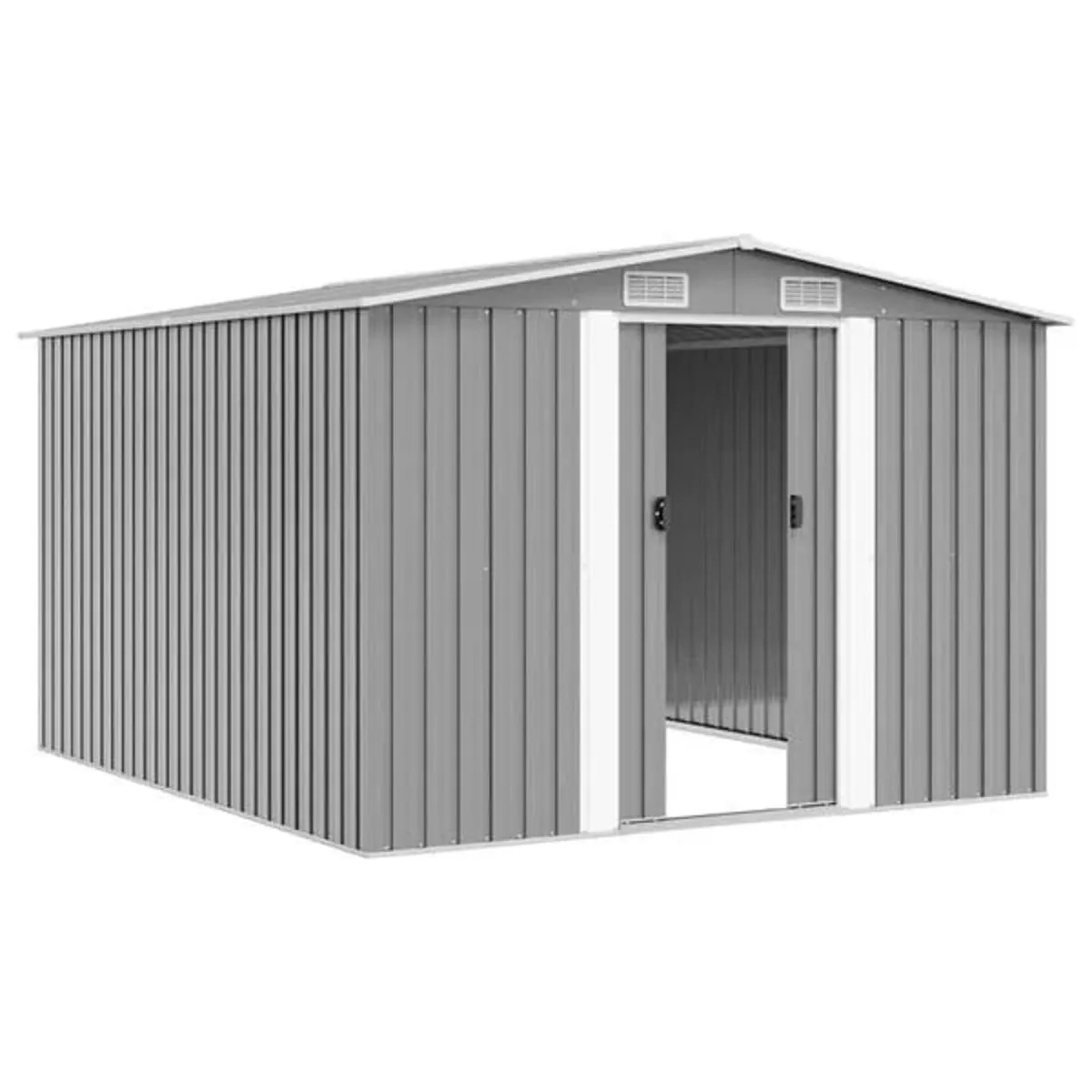 Garden Shed 257x298x178 cm Metal Grey

Description - Image 2