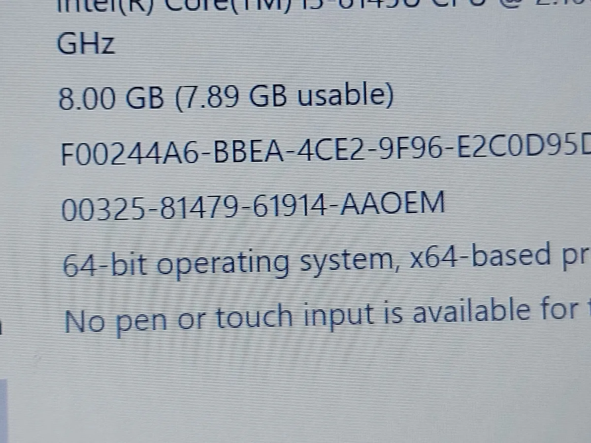 HP Pavilion Laptop,  8GB Ram, 256GB SSD, Win 10 - Image 4