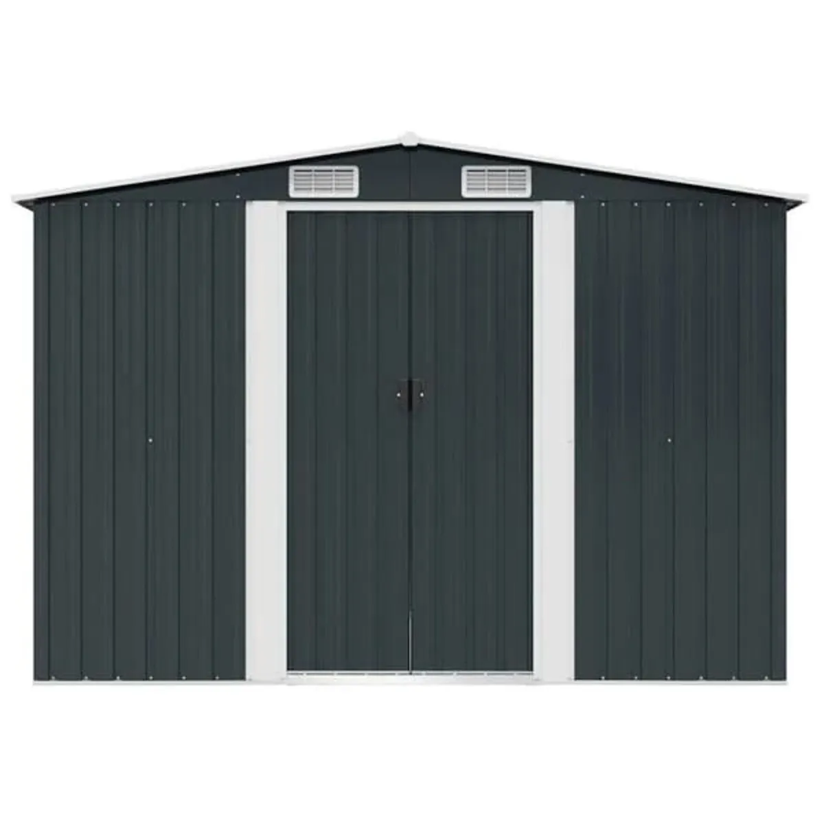 Garden Storage Shed Anthracite Steel 257x205x178 c - Image 4