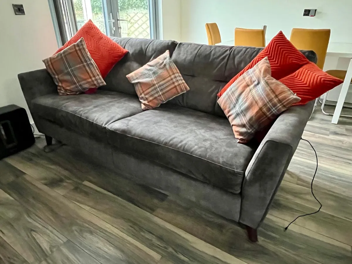 Reclining sofa and chair - Image 1