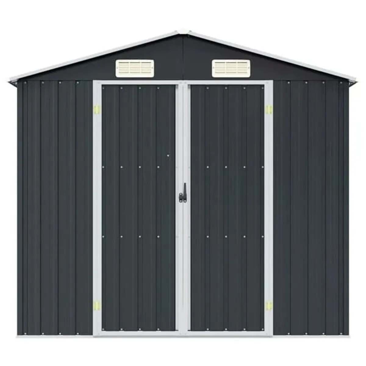 Garden Shed Anthracite 205x129x183 cm Galvanised S - Image 4