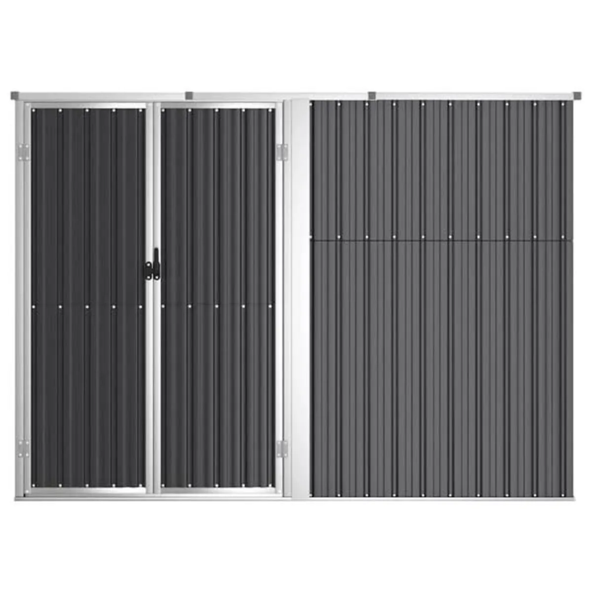 Garden Tool Shed Anthracite 225x89x161 cm Galvanis - Image 1