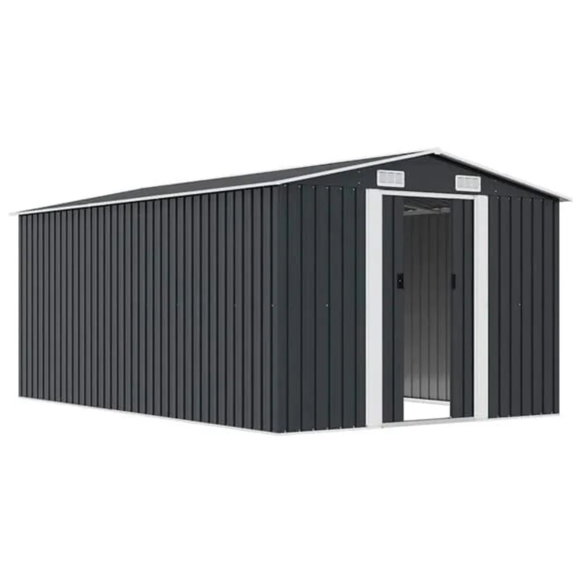 Garden Shed 257x392x181 cm Metal Anthracite

Descr - Image 1