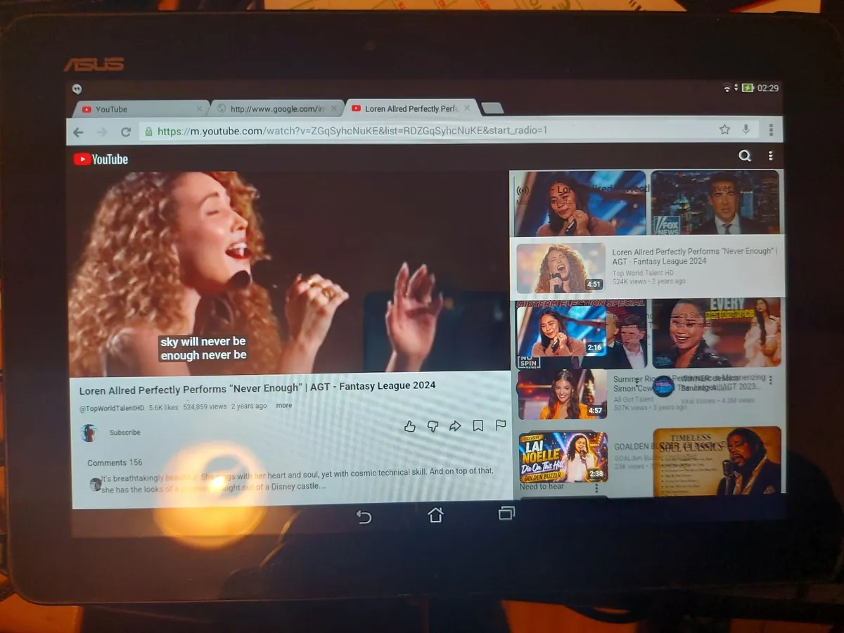 ASUS 10.1 inch Tablet, Model K010, 8GB, - Image 2