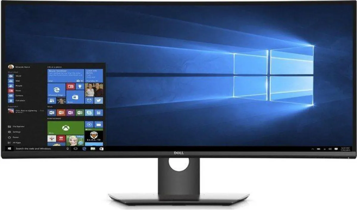 Dell UltraSharp U3417W 34” Curved Ultrawide Monito - Image 1