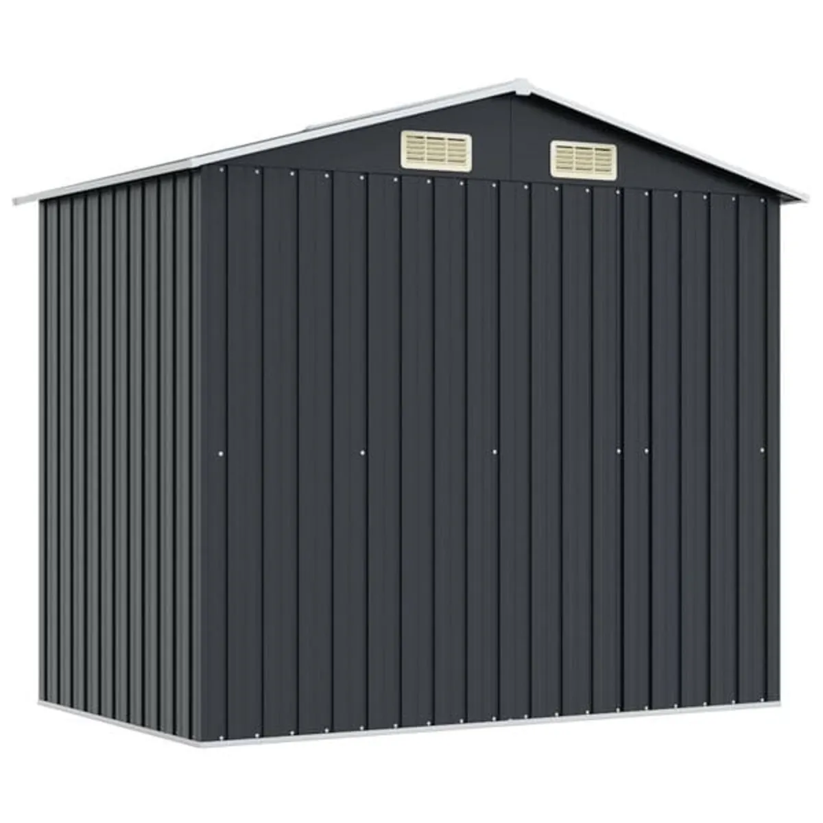 Garden Storage Shed Anthracite Steel 204x132x186 c - Image 4