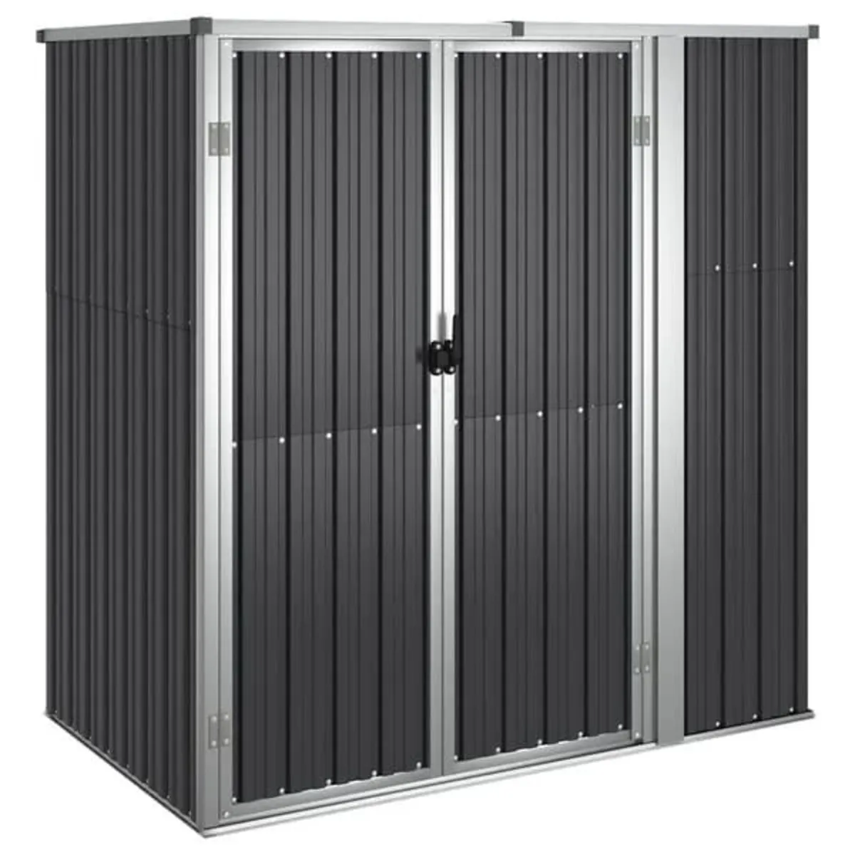 Garden Tool Shed Anthracite 161x89x161 cm Galvanis - Image 1