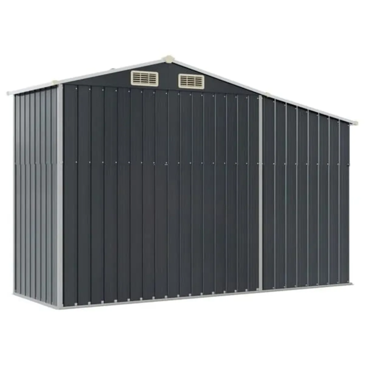 Garden Shed Anthracite 277x93x179 cm Galvanised St - Image 4