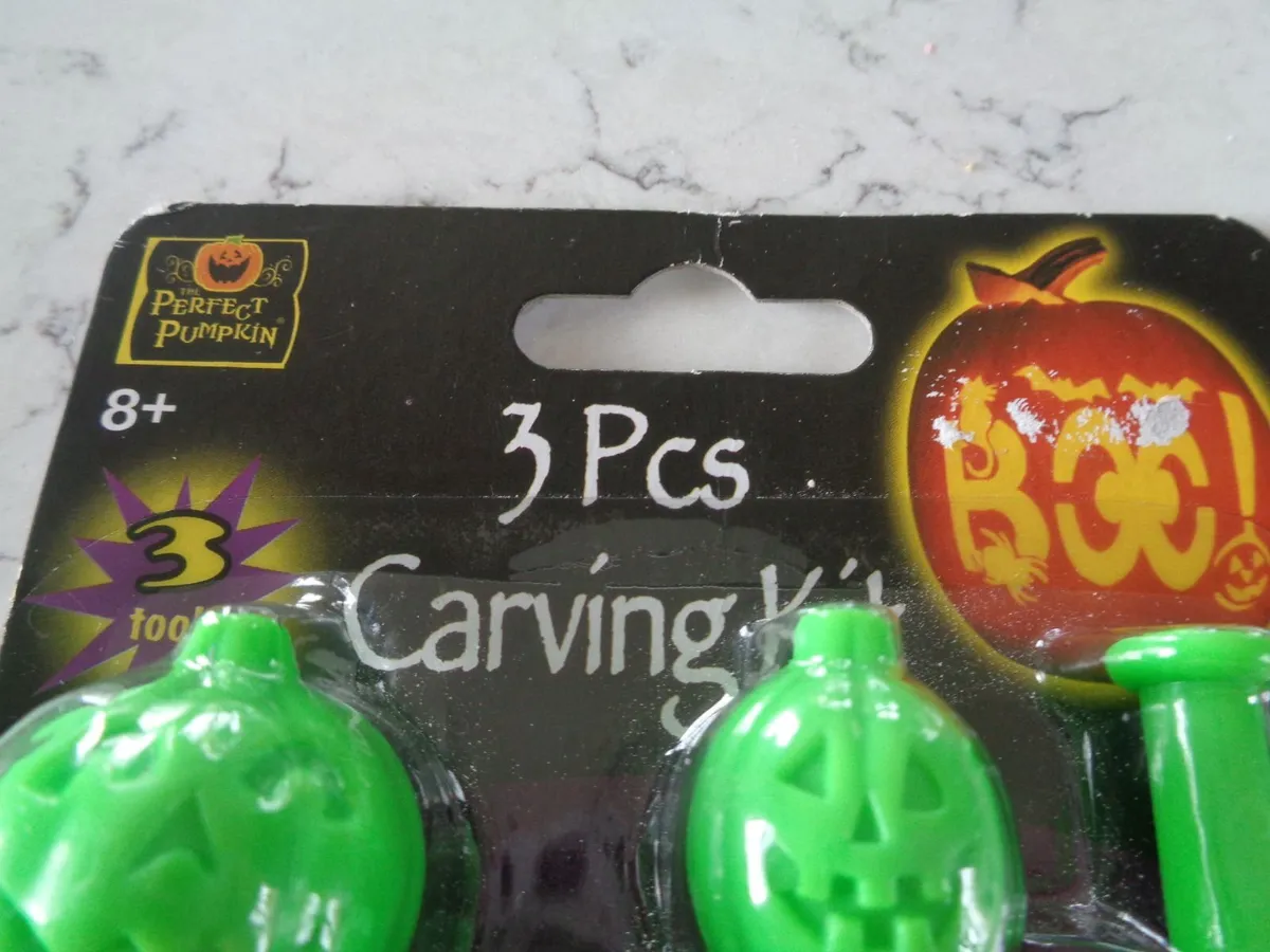 3 Pcs Pumpkin Carving Kit for Sale - Image 3