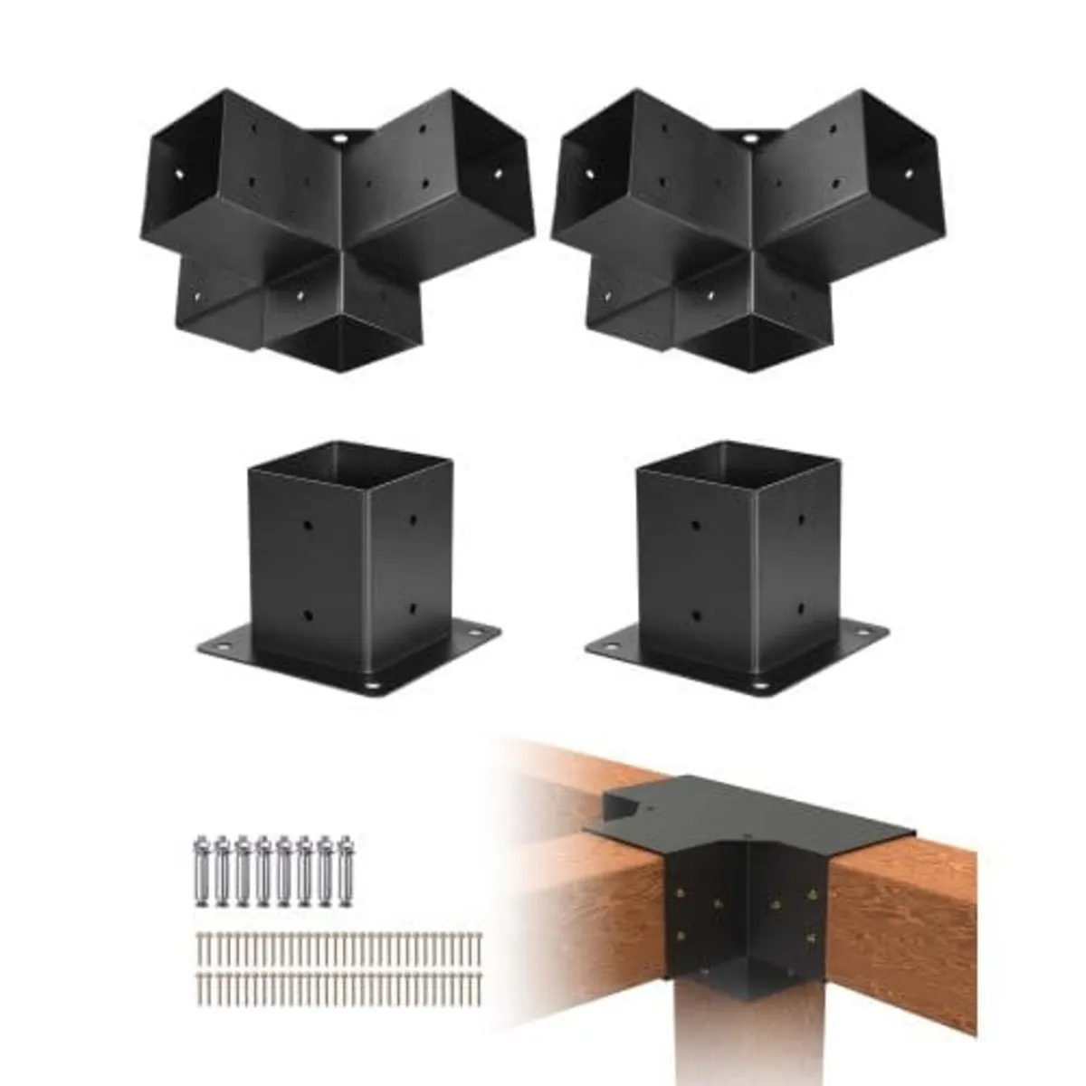 Pergola Bracket Kit, 4x4 Inch (Inner Size 3.5x3.5) - Image 1