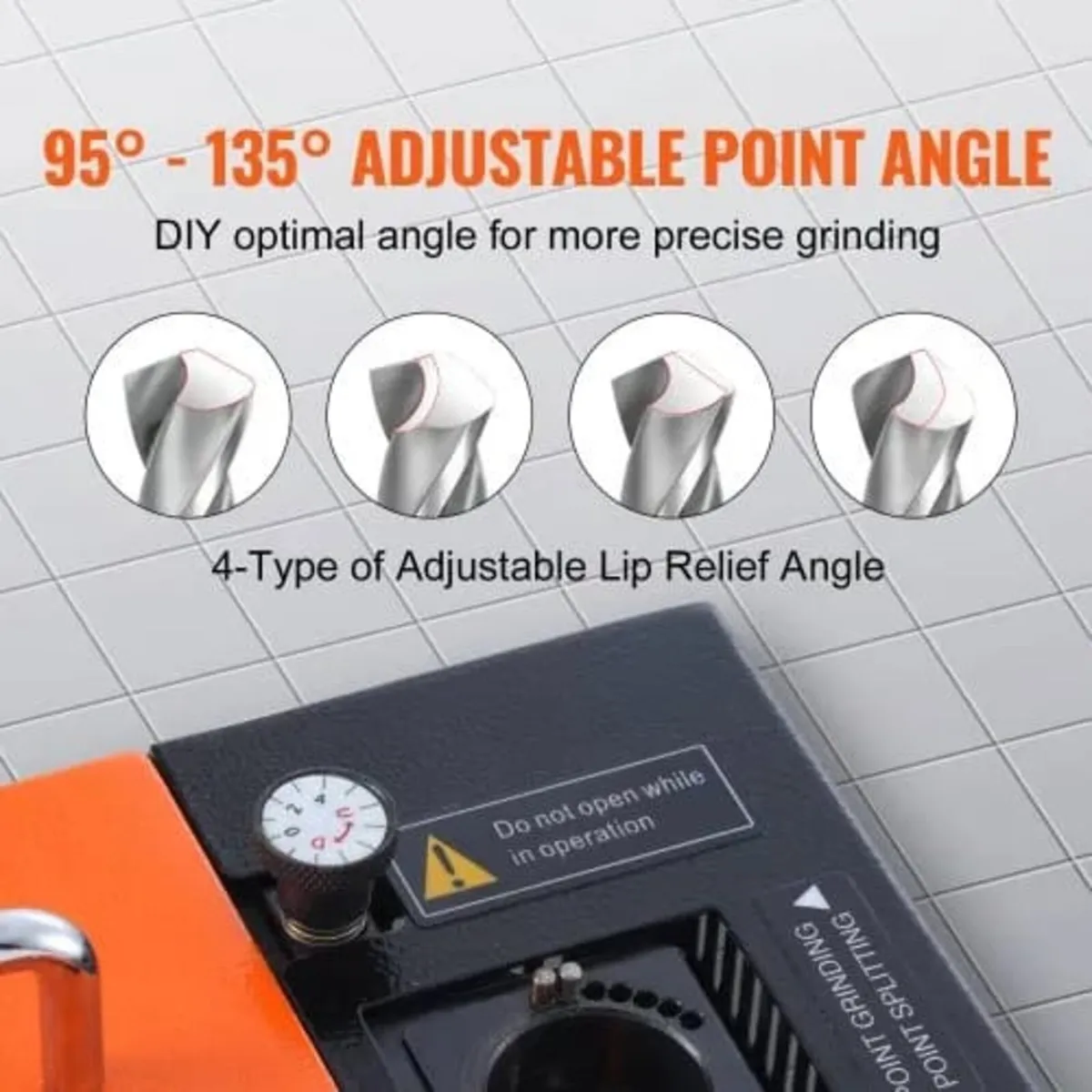 MR-20G Drill Bits Sharpener 3-20mm Bits Grinder Sh - Image 2
