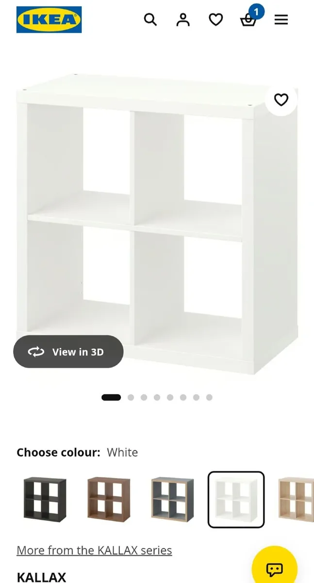 Ikea Kallax bookcase white - Image 3