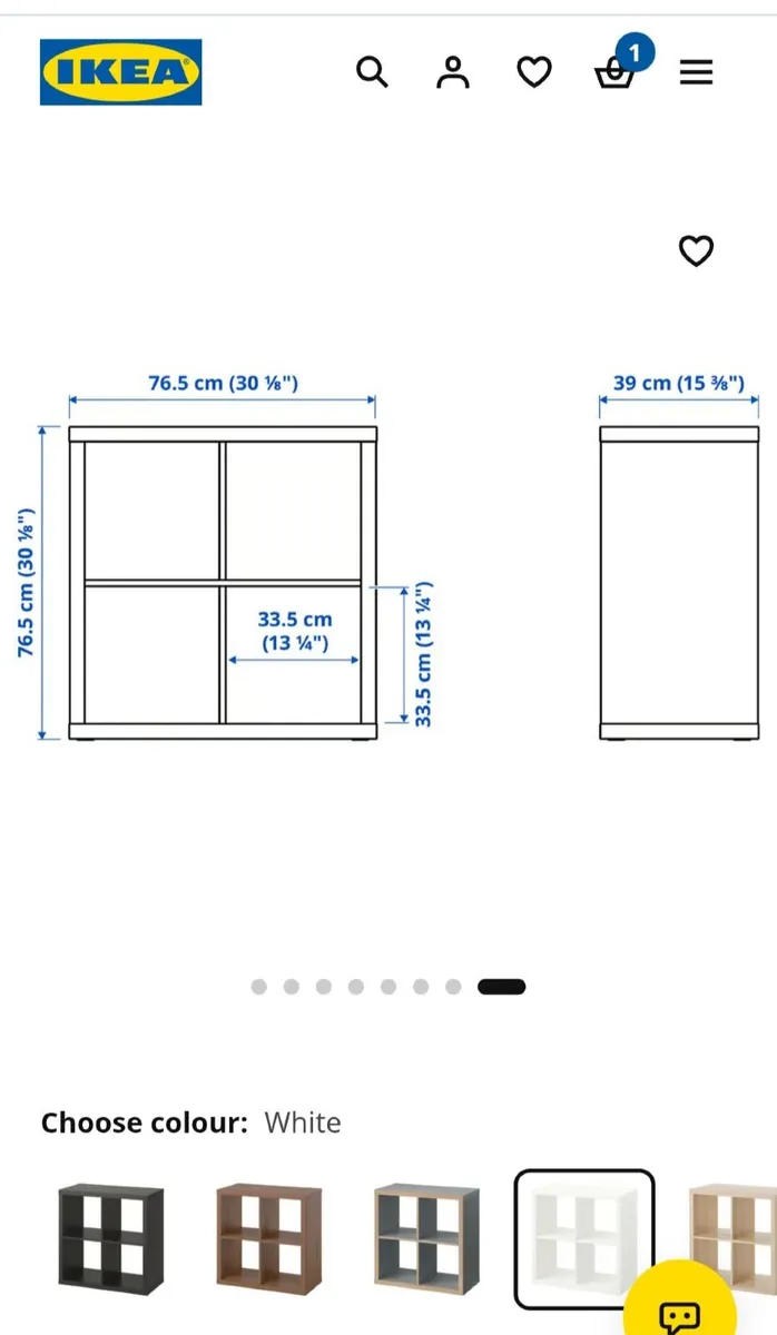 Ikea Kallax bookcase white - Image 2