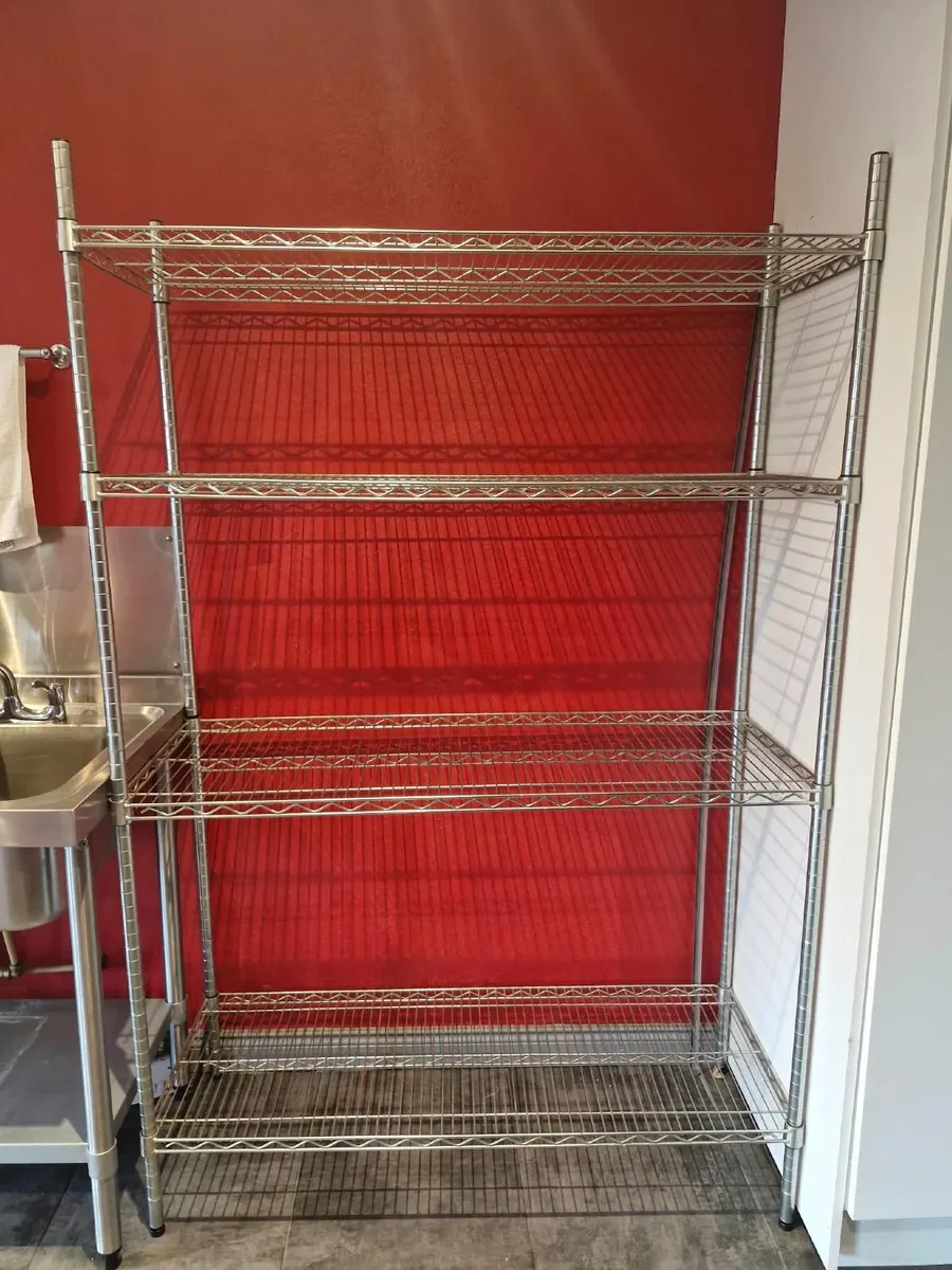 2 x Vogue 4 Tier Wire Shelving Kits - Image 2