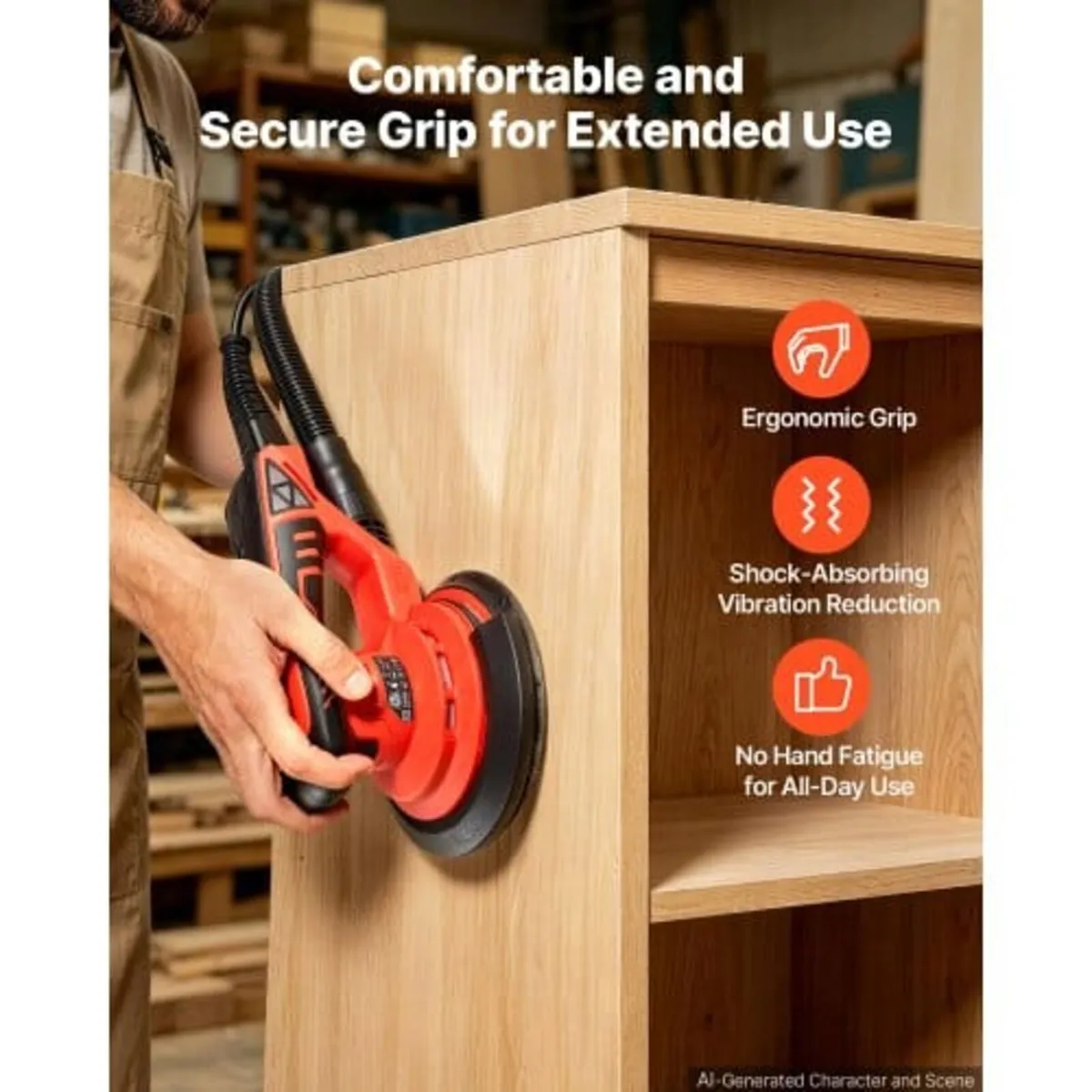 152mm Random Orbital Sander 400W Brushless Orbital - Image 4