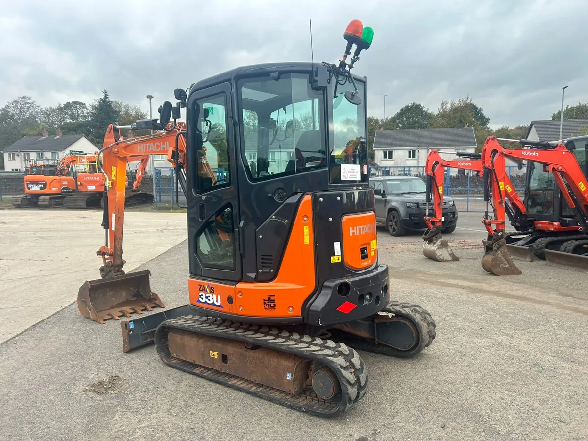 2023 Hitachi ZX33U Only 2329Hrs - MULLANS - Image 3