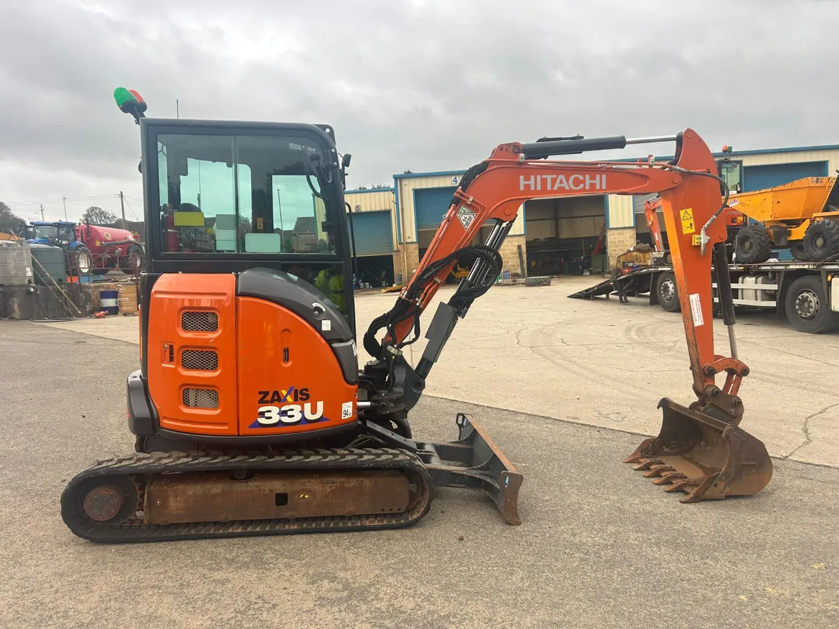 2023 Hitachi ZX33U Only 2329Hrs - MULLANS - Image 2
