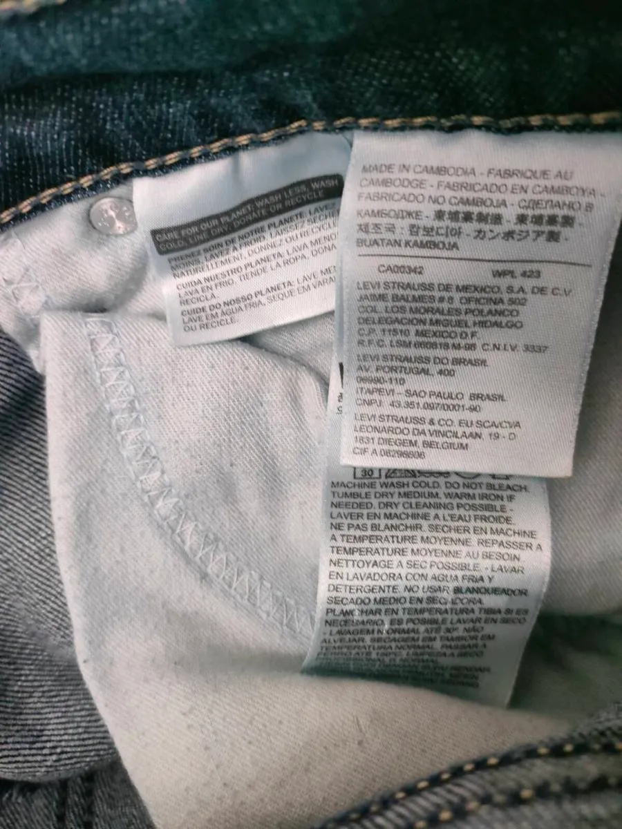 Levis 510 Slim Got Jeans Mens W34 L32 - Image 4