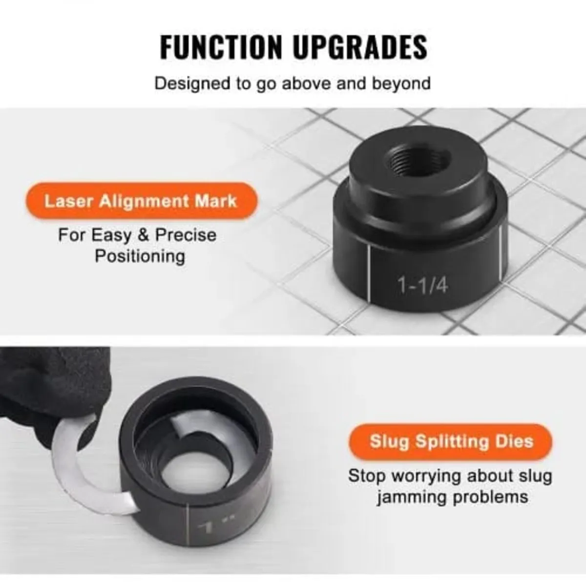 15 Ton Hydraulic Knockout Punch Driver Kit Hole To - Image 3