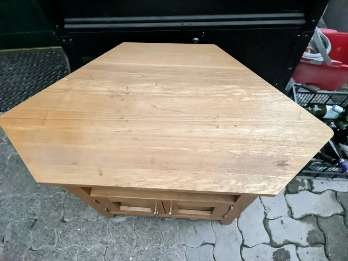 Wooden corner cabinet / TV stand - Image 3