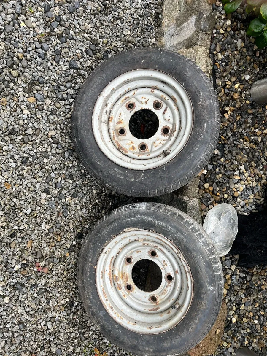 Trailer wheels x2 - Image 1