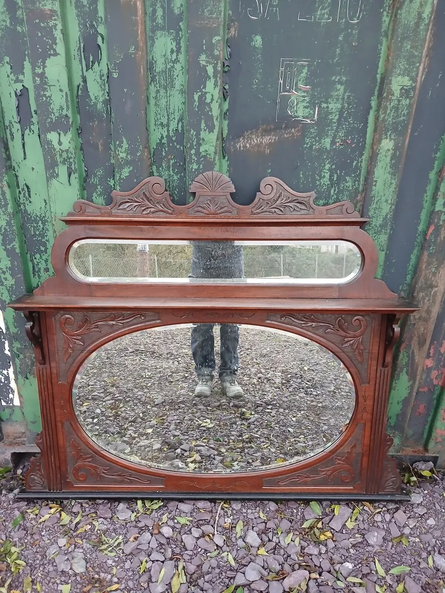 Overmantle and fireplace - Image 4