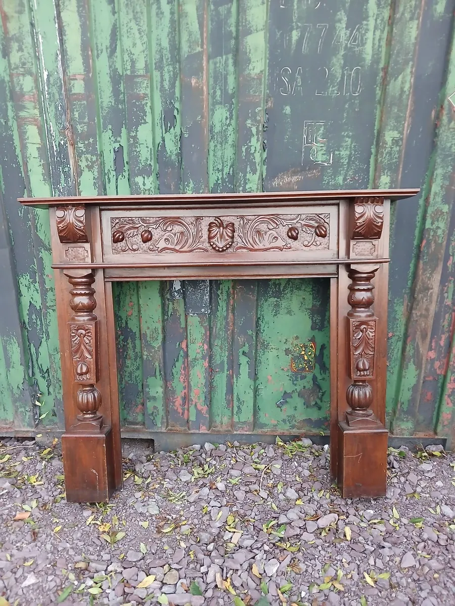 Overmantle and fireplace - Image 1