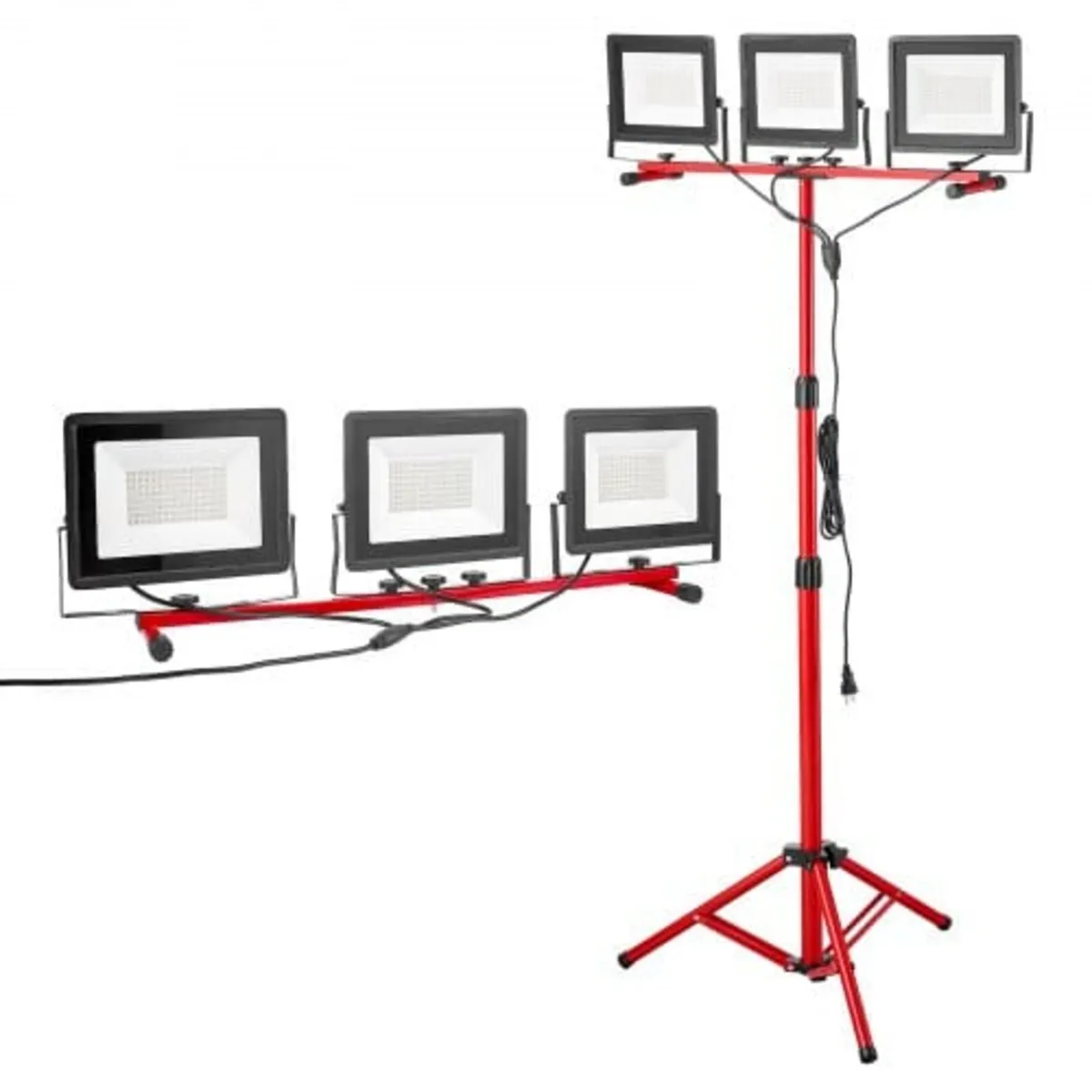 LED Work Light with Stand, 21000 Lumens, Three-Hea - Image 1