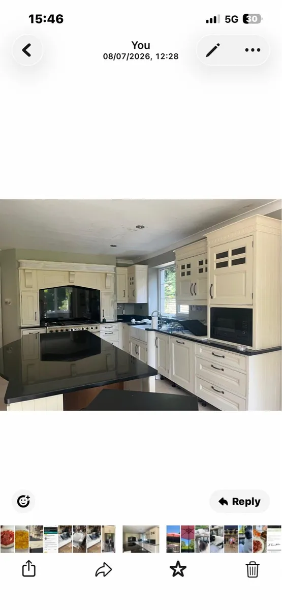 kitchen and island unit