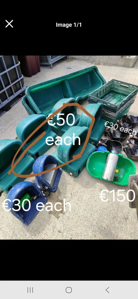 Selection of water troughs for sale - Image 2