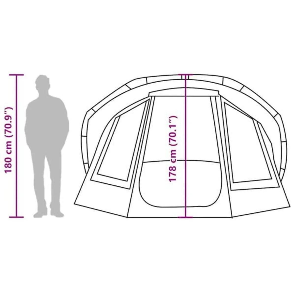 Fishing Tent 5-Person Brown Waterproof

Descriptio - Image 4
