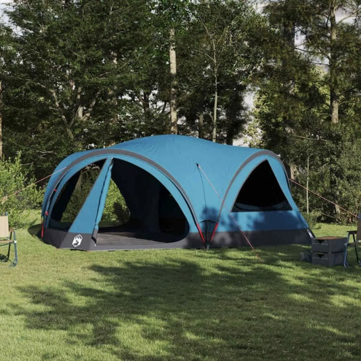 Family Tent 10-Person Blue and Grey 460 x 430 x 21 - Image 1